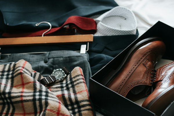 Close up socks and shoes fashion